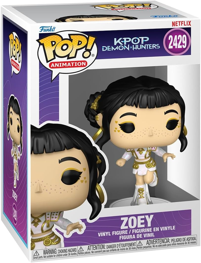 Figura Funko Pop! de vinilo de Zoey de K-Pop Demon Hunters, serie Netflix.