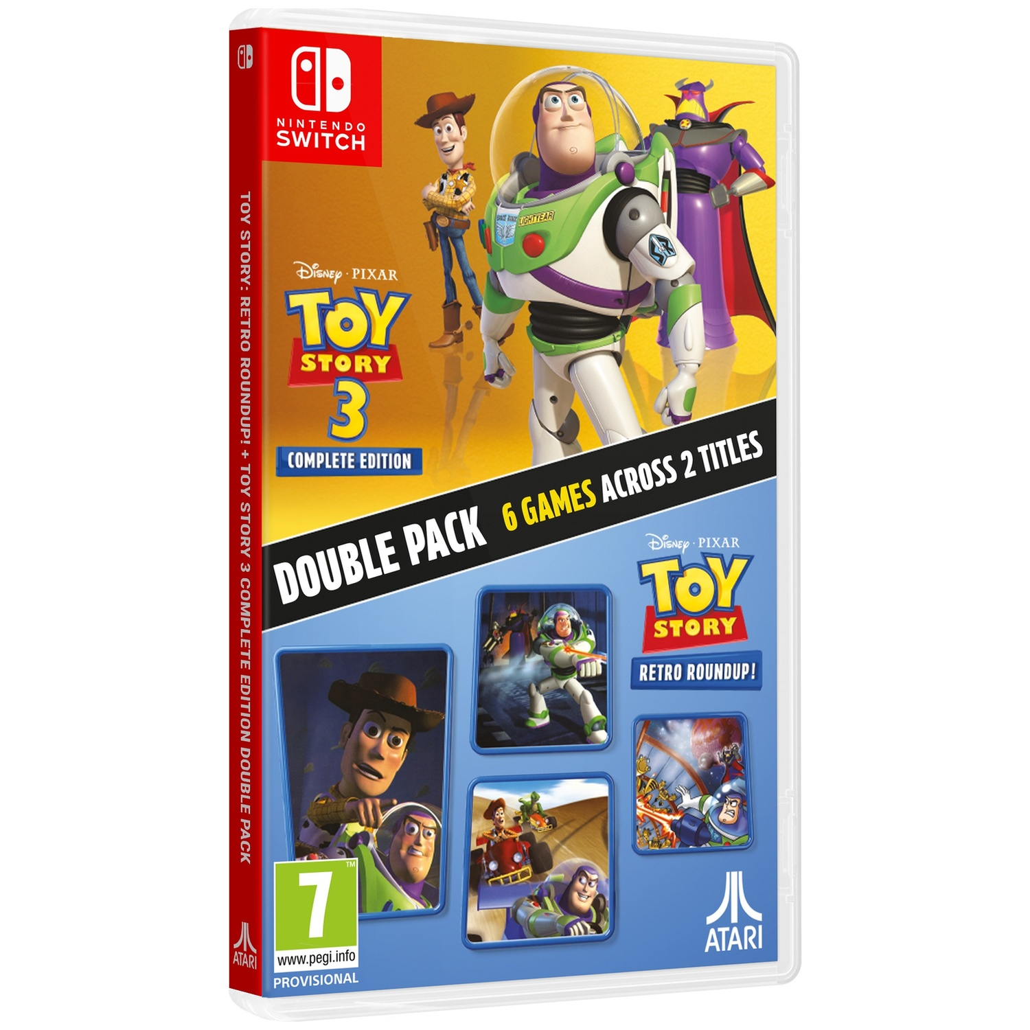 Nintendo Switch hoesje voor Toy Story 3 Complete Edition & Retro Roundup. Woody, Buzz & Zurg.