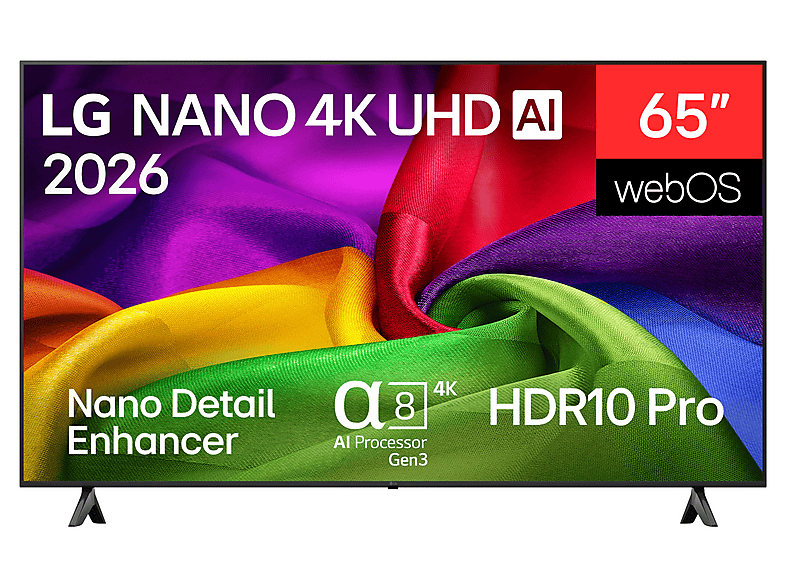 LG Electronics 65NU800B6LA (2026) 65 Zoll nano 4K UHD TV; LED TV