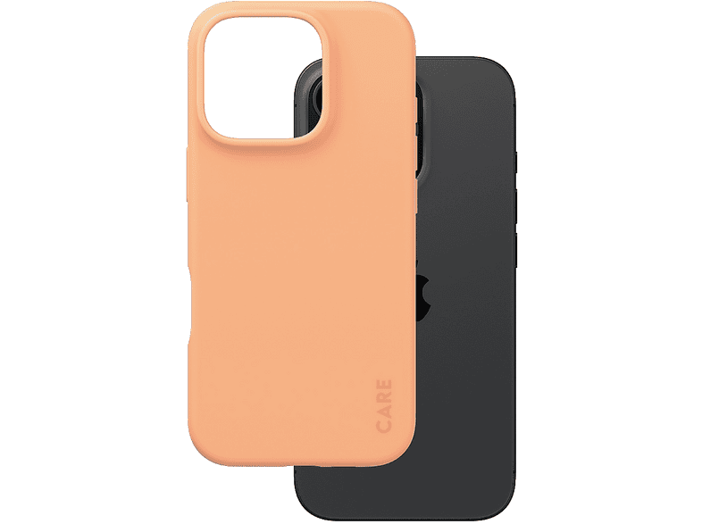 PanzerGlass Care Fashionable Backcover, für Apple iPhone 16 Pro, Peach Fuzz; Schutzhülle