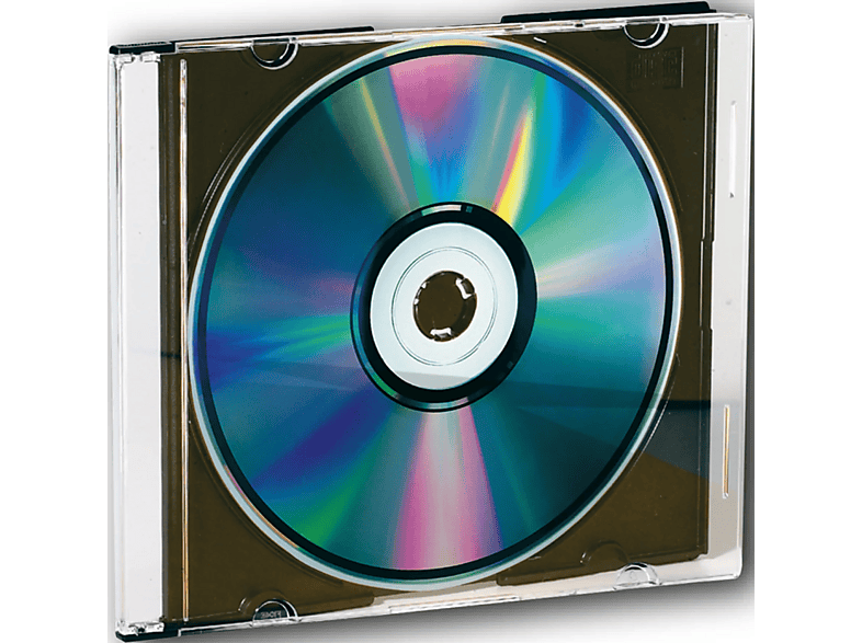 VIVANCO 13183 25 Slim CD/DVD-Hüllen, Schwarz/Transparent — Foto 2 von 2