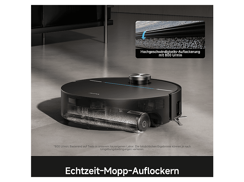 movA Z70 Ultra Roller Complete Saug- und Wischroboter (Schwarz, Laufzeit: Saugmodus: bis zu 220 Minuten, mit Absaugstation, HydroForce™ Mopping 2.0, StepMaster™ 2.0 Überwindung von Hindernissen bis zu 9 cm) — Foto 3 von 5