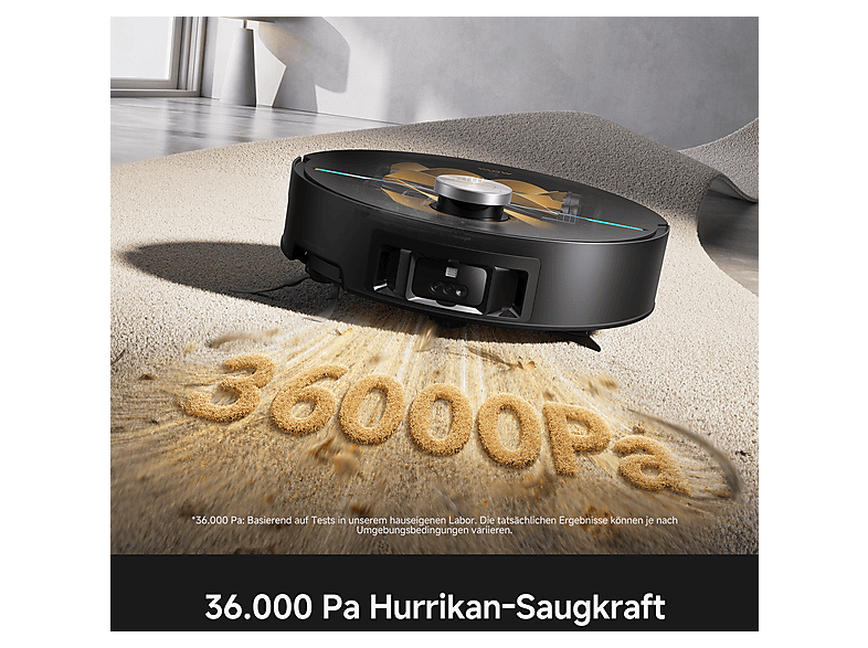 movA Z70 Ultra Roller Complete Saug- und Wischroboter (Schwarz, Laufzeit: Saugmodus: bis zu 220 Minuten, mit Absaugstation, HydroForce™ Mopping 2.0, StepMaster™ 2.0 Überwindung von Hindernissen bis zu 9 cm) — Foto 4 von 5