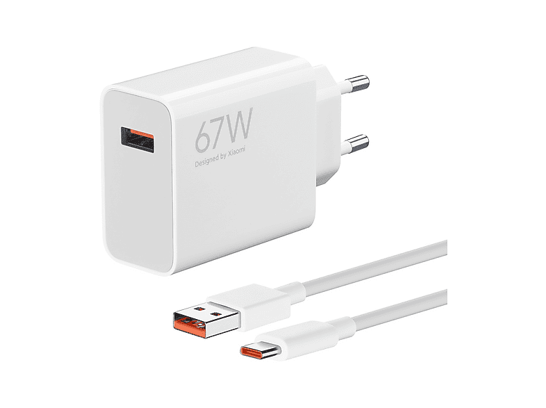 CARICABATTERIE XIAOMI 67W Hyper charge combo da 67 W, Bianco