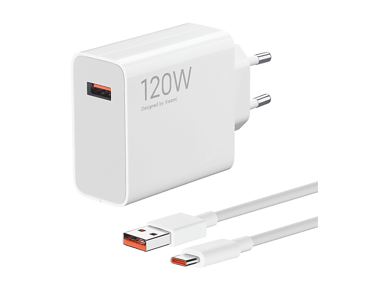 CARICABATTERIE XIAOMI 120W hyper charger combo da 120 W, Bianco