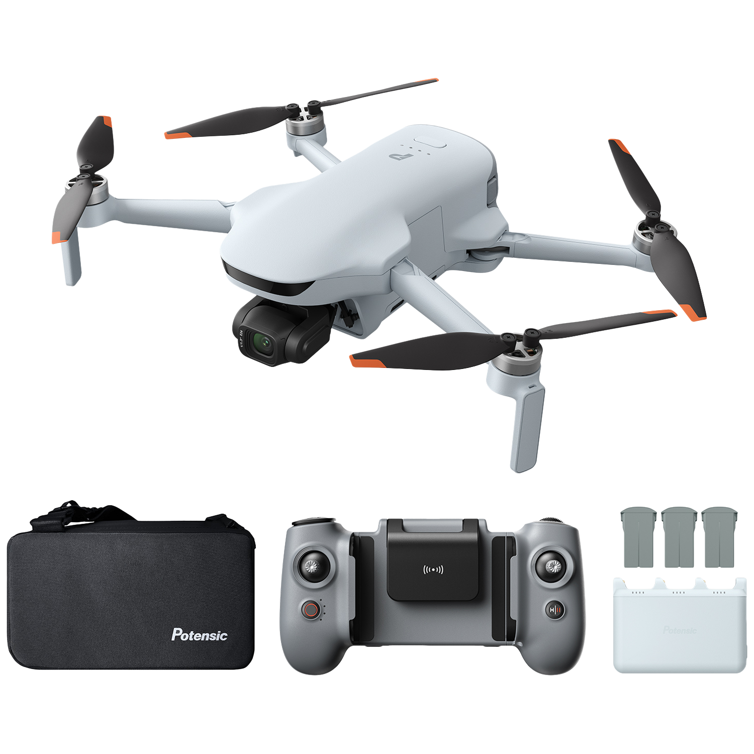 Potensic Atom 3 Fly More Combo Drone Grijs