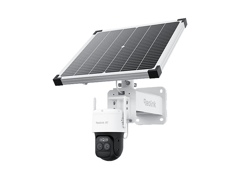 Reolink 2K Dual-Lens PTZ 4G-, Überwachungskamera mit Solar Panel Plus (für Innen + Außen, Nachtsichtfunktion, Akkubetrieb, 2K, weiß)