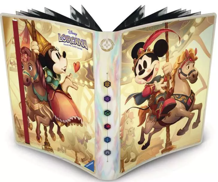 Minnie und Micky auf Karussellpferden, Disney Lorcana Sammelkartenspiel.