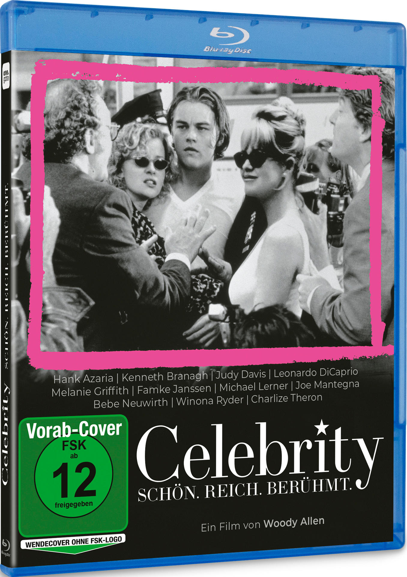 Blu-ray-Hülle des Films "Celebrity" von Woody Allen mit Leonardo DiCaprio.