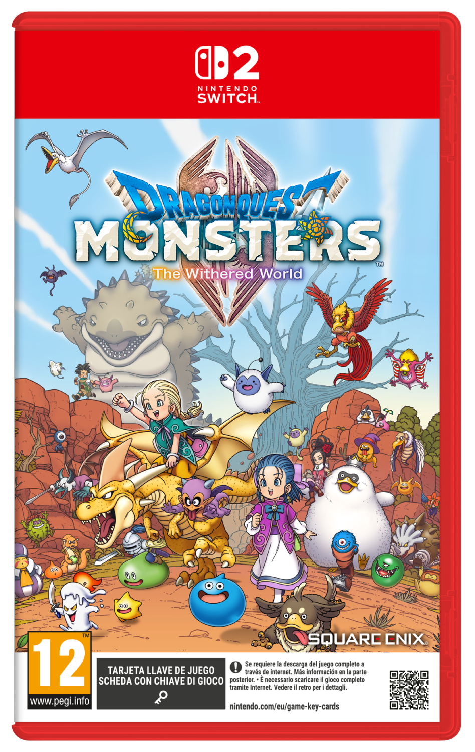Dragon Quest Monsters: The Withered World para Nintendo Switch. Muchos monstruos en un campo colorido.