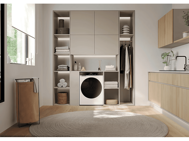 Haier HWD100-BP14657U1 G5 Waschtrockner (10 kg / 6 kg, 1330 U/Min., freistehend, Weiß) — Foto 3 von 3