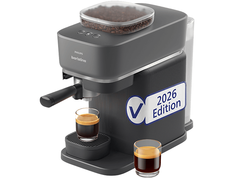 Philips bar 305/60 Baristina Espressomaschine (Schwarz-Grau, 1550 Watt, 16 bar)