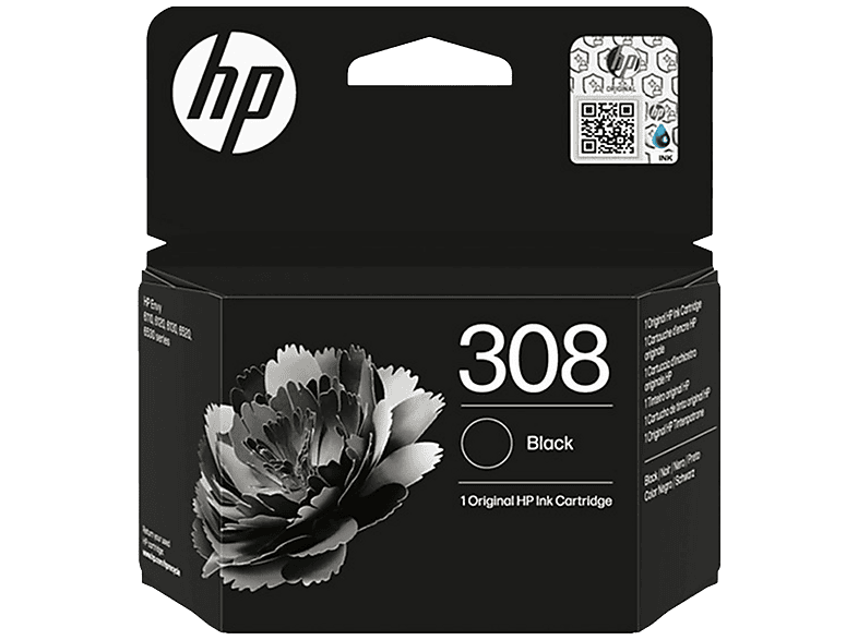 HP 308 Black Ink Cartridge