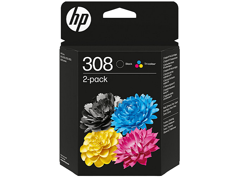 HP 308 Cartouche d'encre Pack combiné noir et couleur