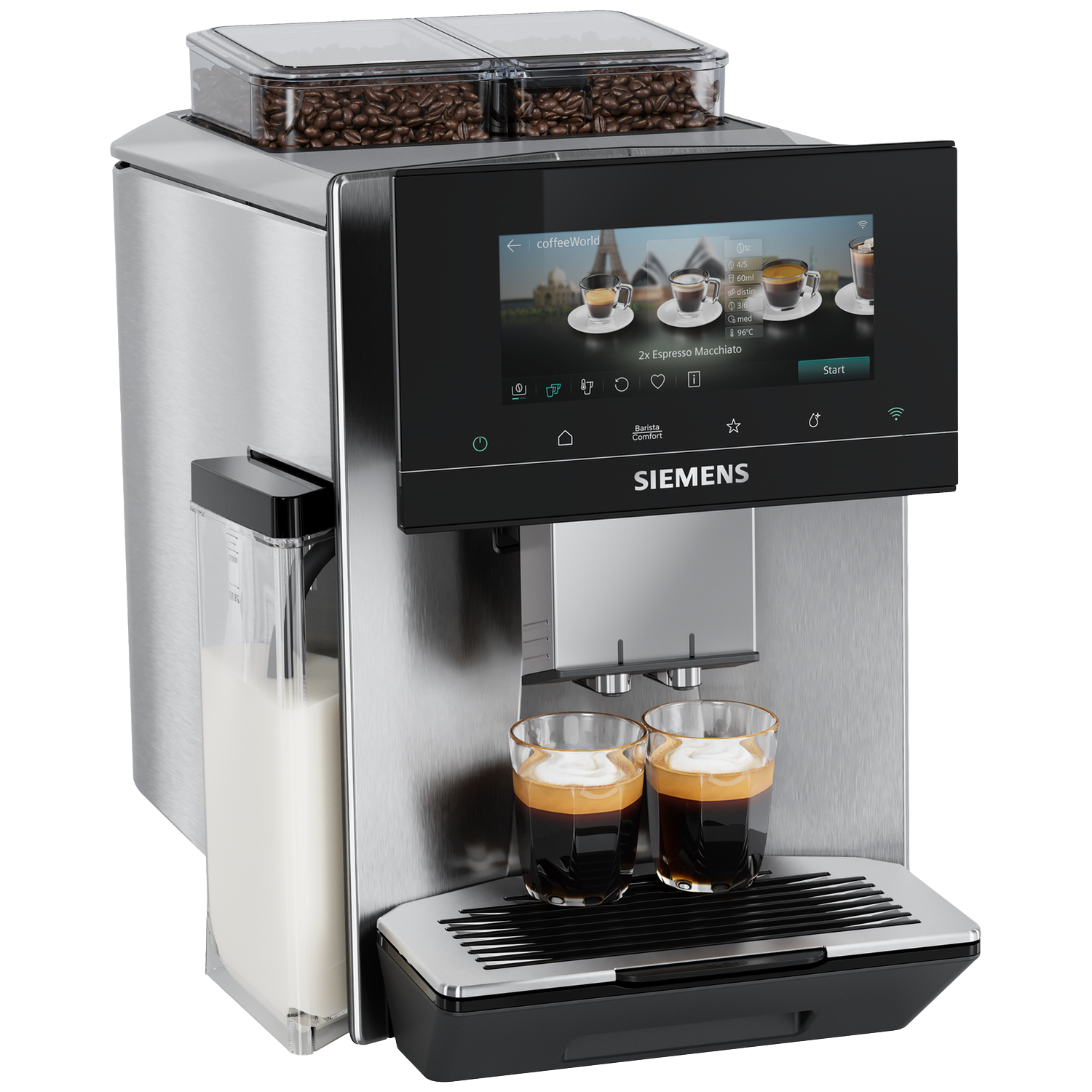 SIEMENS EQ900 iAroma TQ927E03 - Volautomatische espressomachine - Zilver
