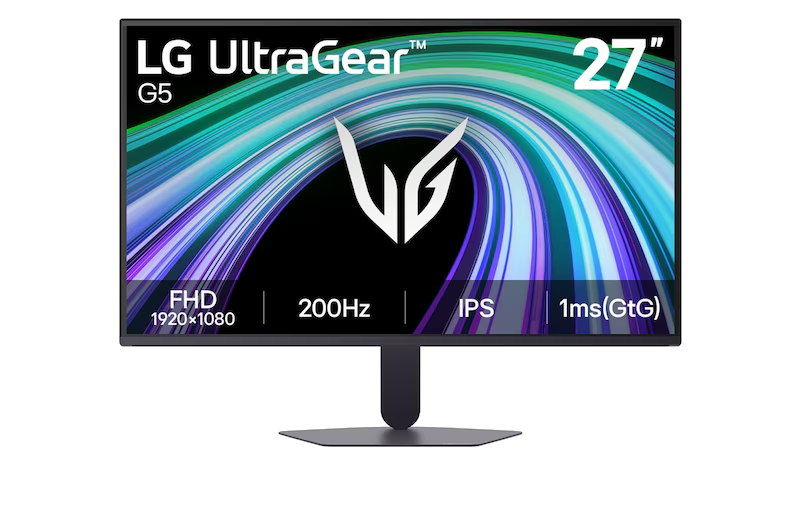 Monitor LG UltraGear de 27 pulgadas con FHD, 200Hz, IPS y 1ms.
