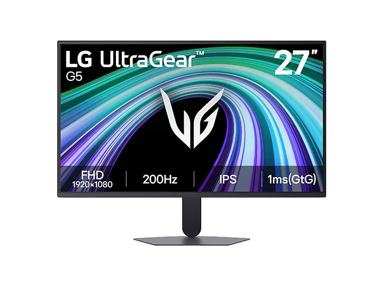LG UltraGear™ G5 27G523B-B, 27 Full-HD, 200 Hz, 1 ms, IPS, Negro