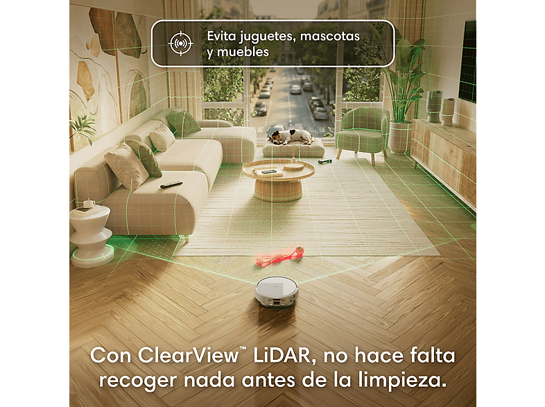 Robot friegasuelos - IRobot Roomba® 415 Combo, 20 000 Pa, Autonomía de 90 días, Antienredos, Blanco
