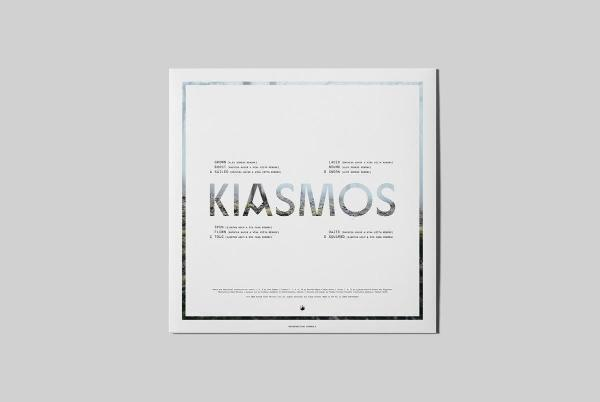Das Albumcover zeigt den Titel KIASMOS mit einer Landschaft im Hintergrund.