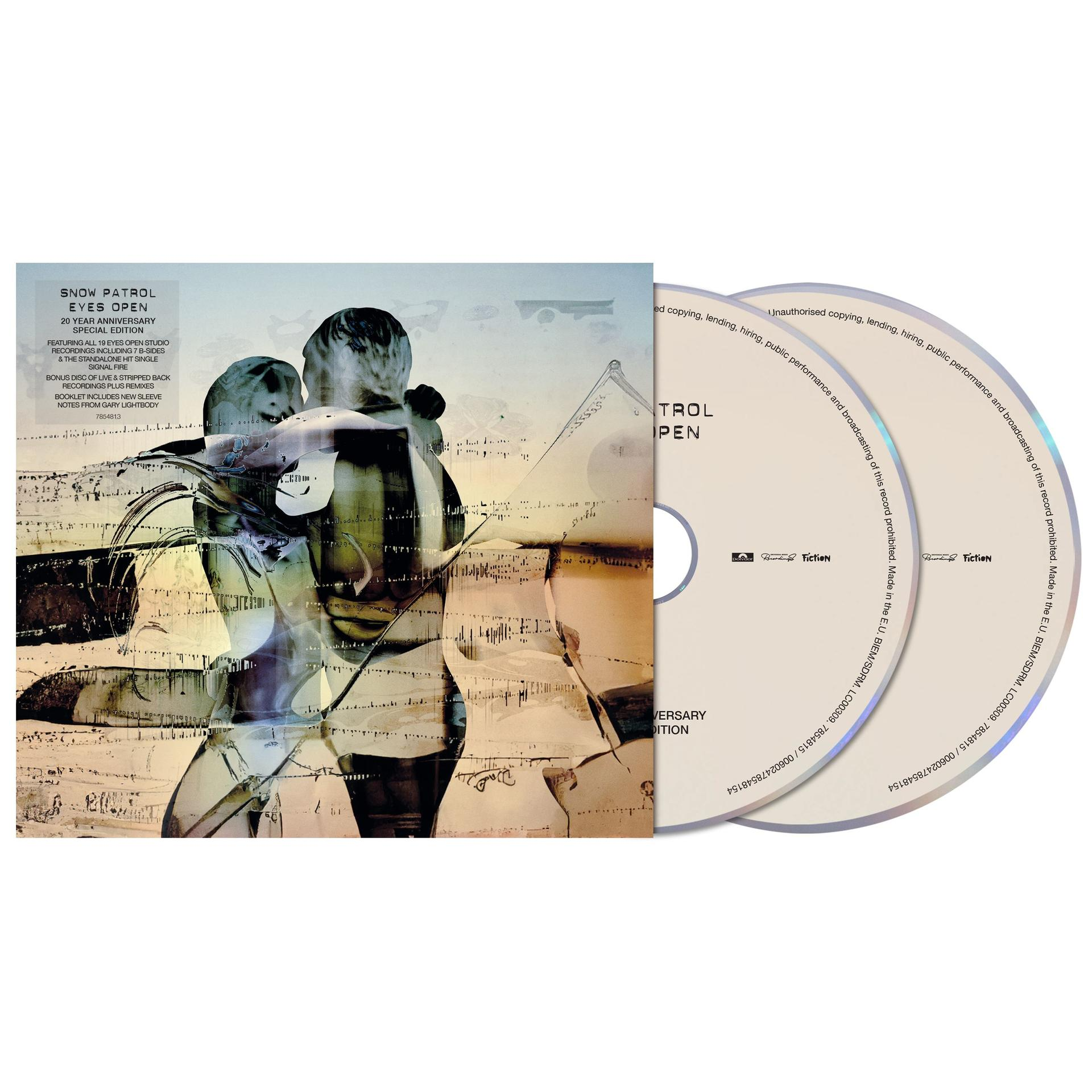 Snow Patrols Eyes Open Special Edition CD-Set mit zwei CDs und Booklet.