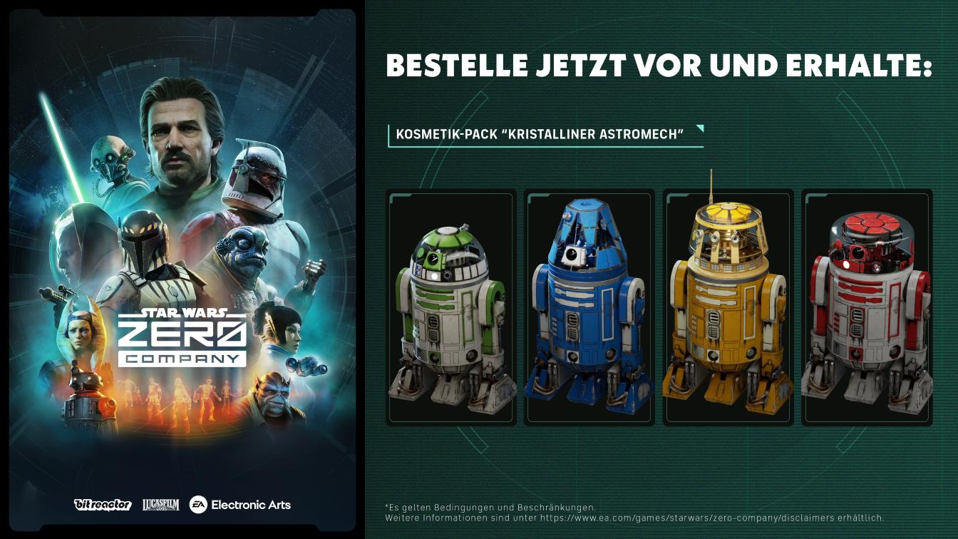 Star Wars Zero Company Cover mit Charakteren und Astromech-Droiden.