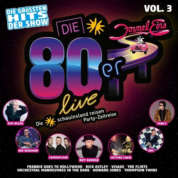 80er Live Album-Cover mit Künstlern wie Kim Wilde, Fancy, Boy George.