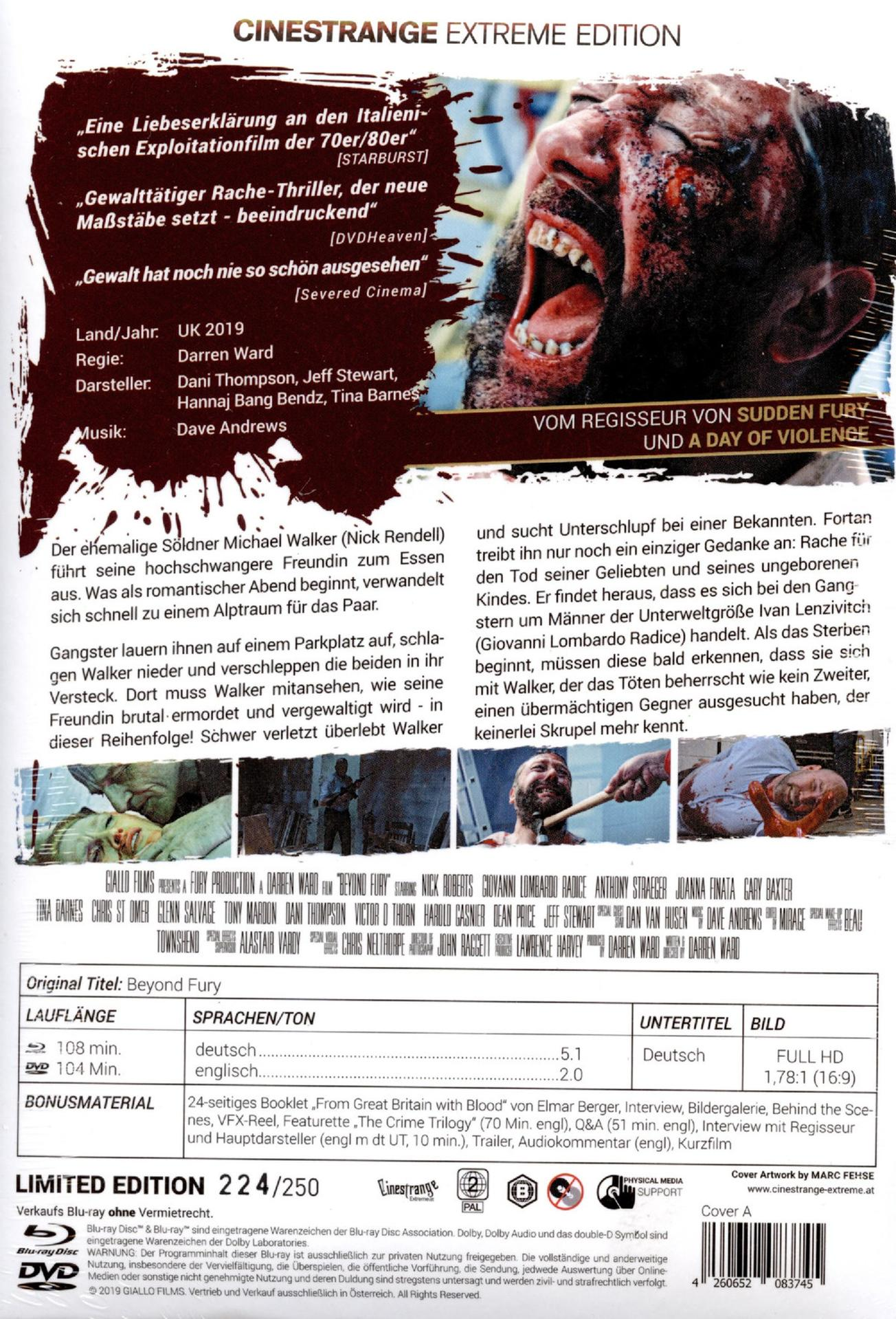 Filmcover für 'Beyond Fury' mit Zitat und Filmdetails.