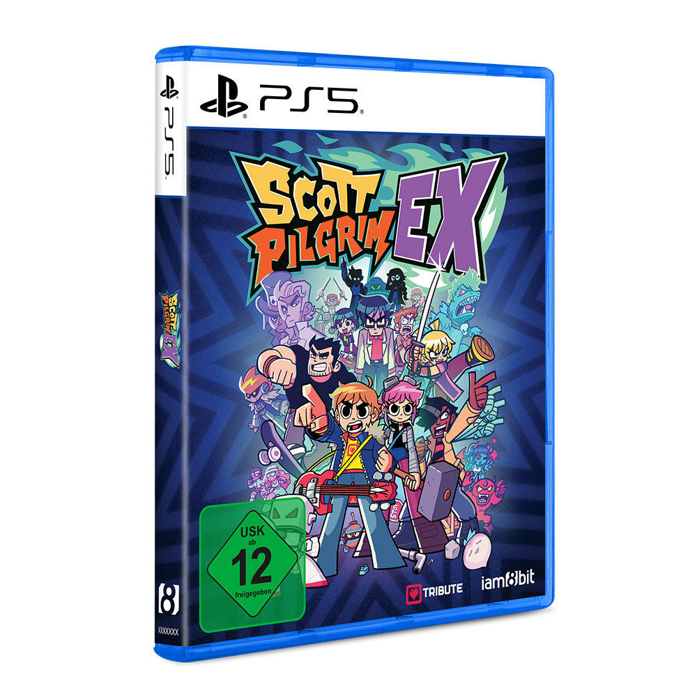 PS5-Spielhülle mit Scott Pilgrim vs. the World: The Game - Complete Edition Cover.