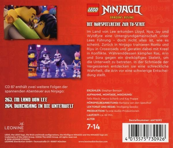 LEGO Ninjago Hörspiel: Charaktere, Titel, Beschreibung, Alter 7-14, Barcode.