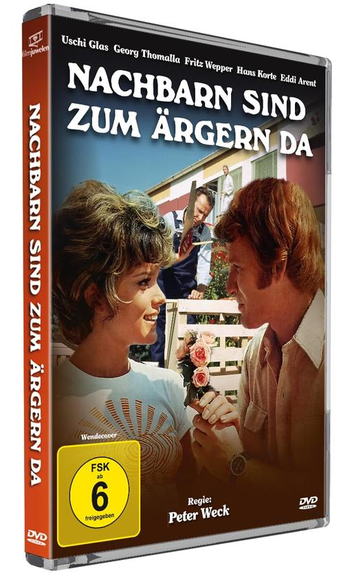 DVD-Cover: Ein Mann und eine Frau blicken sich an. Im Hintergrund ein Mann mit Werkzeug.