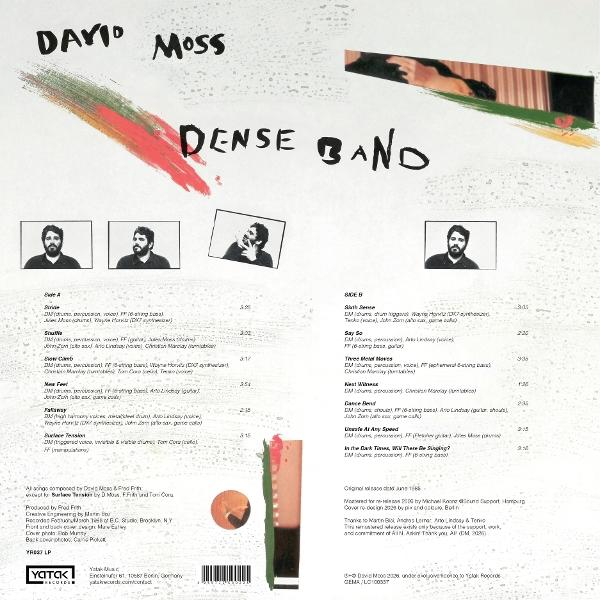 Album-Cover mit Bandfotos, Titelliste, Komponisten und Plattenfirmeninformationen.