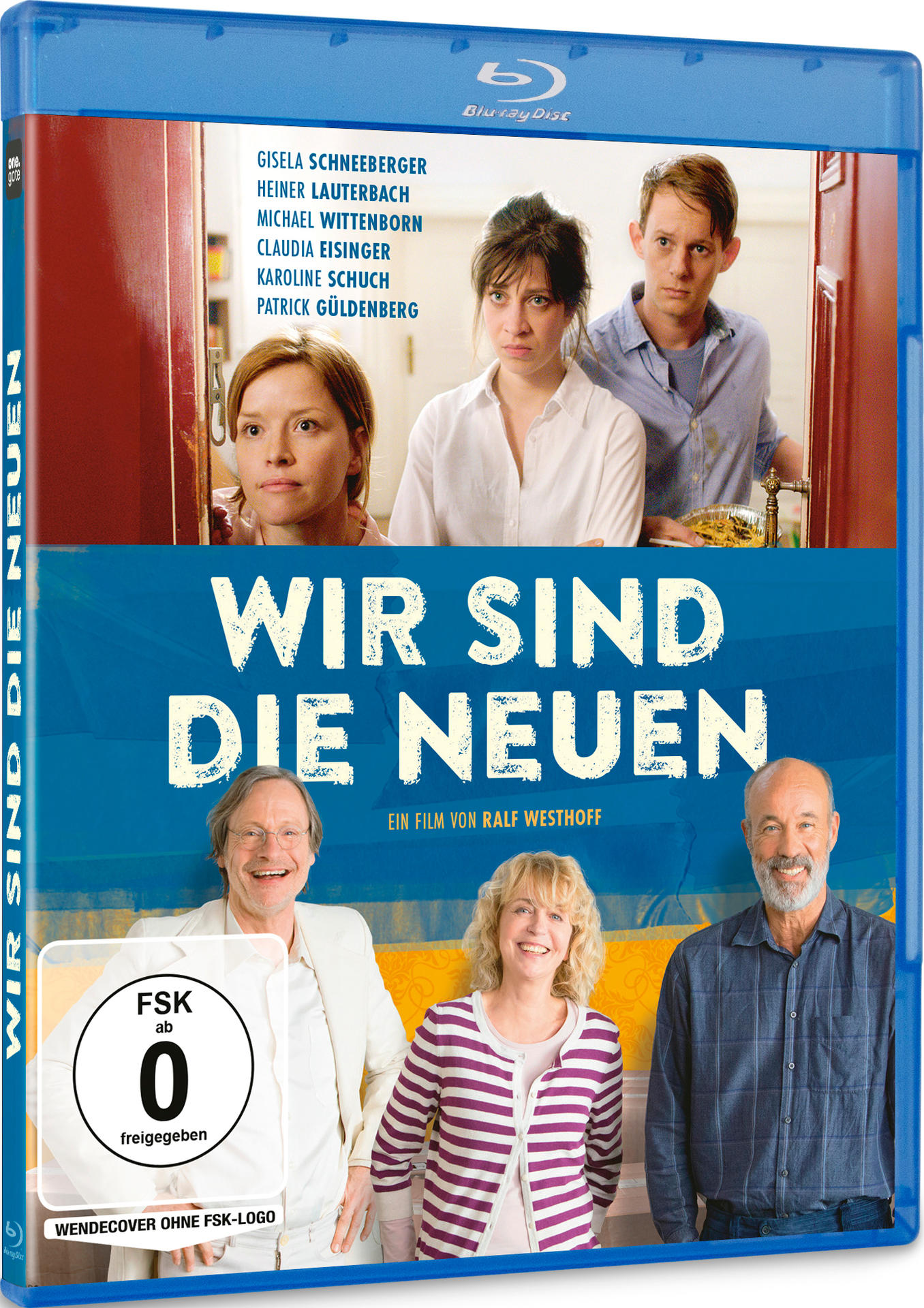 Blu-ray-Hülle mit Darstellern und Filmtitel WIR SIND DIE NEUEN.