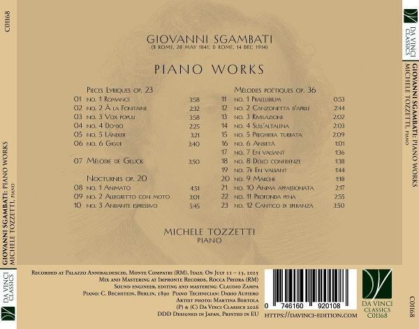 CD-Cover mit Komponist, Werk und Titelliste. Liste der Klavierstücke.