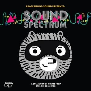 Schwarz mit einem Waschbärgesicht, "Sound Spectrum" und "Carl the Collector".
