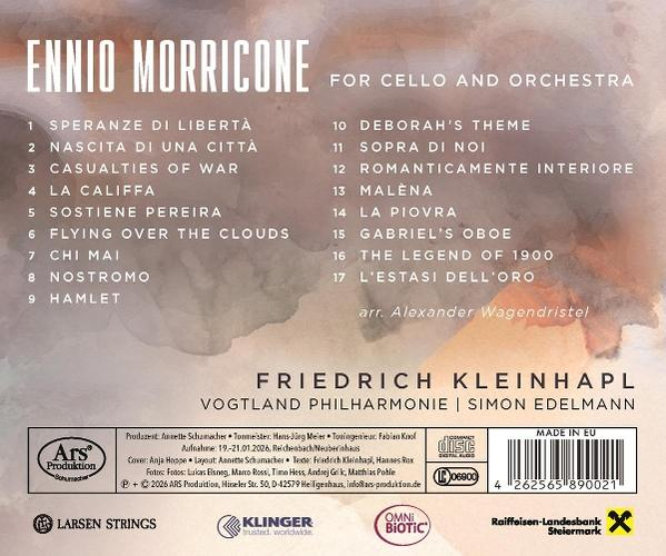 Album-Cover mit "Ennio Morricone" und Trackliste.