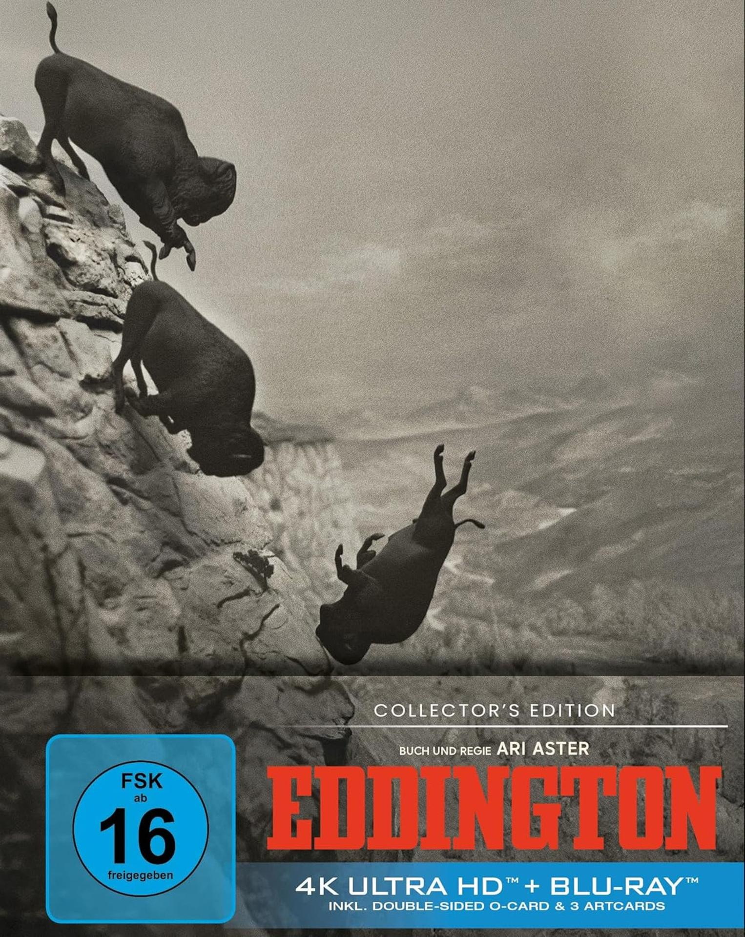 Bisons stürzen von einem Felsen, Collectors Edition von Eddington.