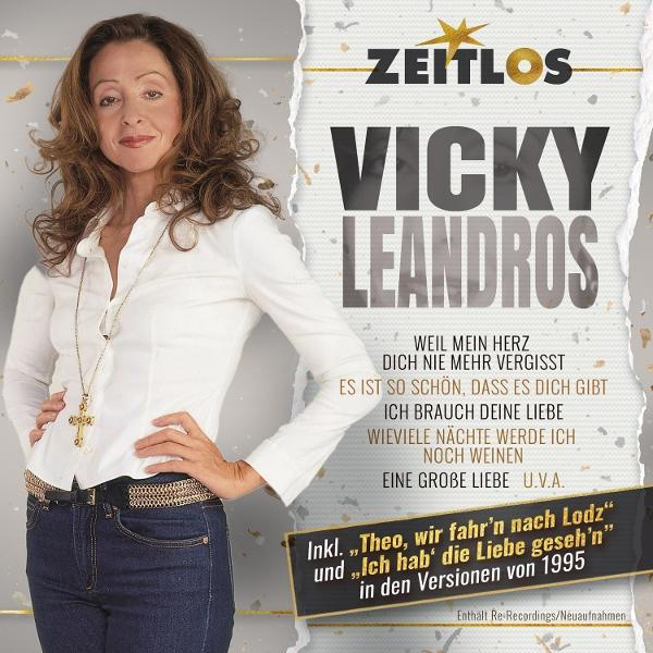 Vicky Leandros auf einem Albumcover mit Texten und einem Stern-Logo.