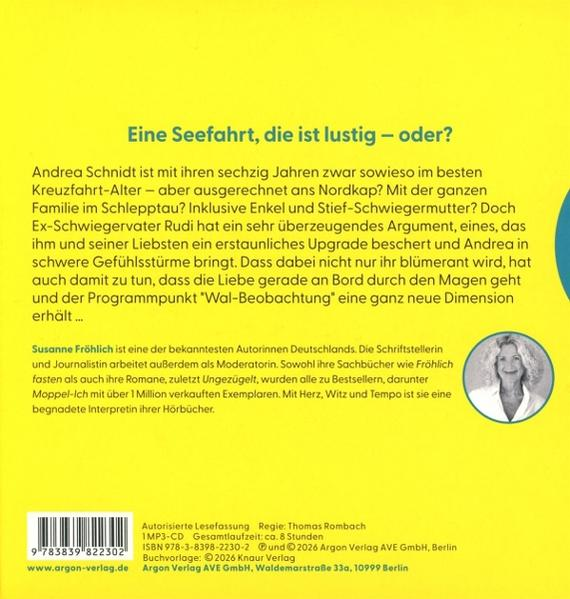 Buchrücken mit Titel "Eine Seefahrt, die ist lustig - oder?" und Autoreninfo.