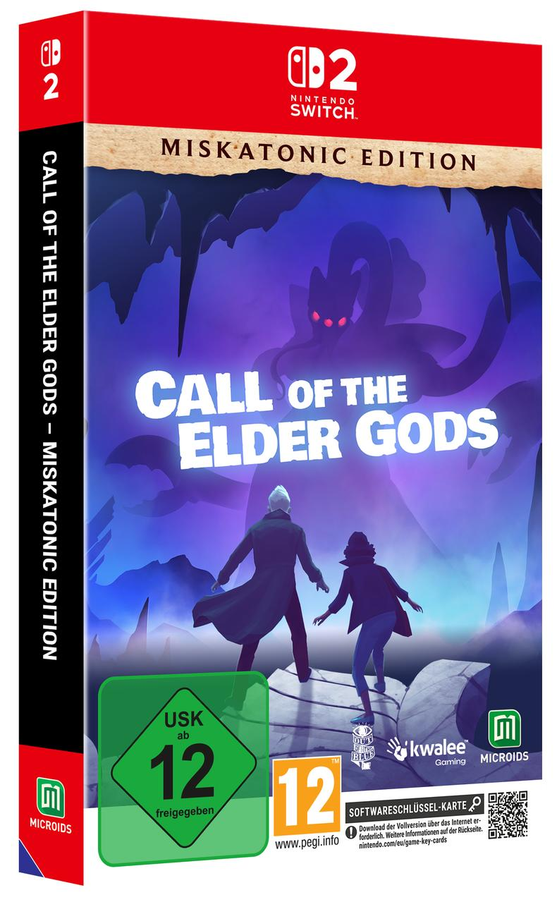 Nintendo Switch Spielhülle mit zwei Figuren vor einem Monster.
