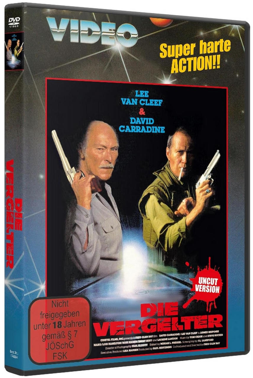 DVD-Hülle mit Lee Van Cleef und David Carradine, die Waffen halten.