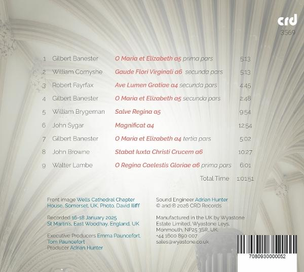 CD-Cover mit Trackliste und Produktionsdetails. Weiße Schrift auf hellem Hintergrund.