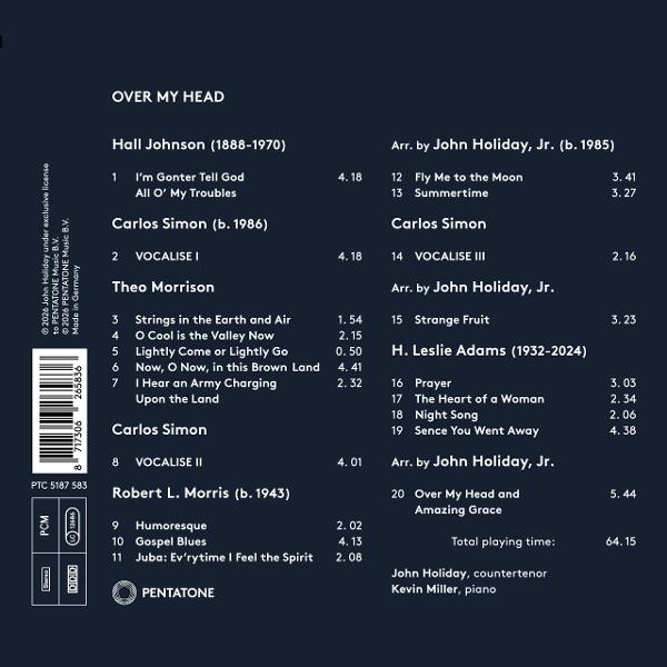 Album-Trackliste mit Titeln, Komponisten und Laufzeiten.