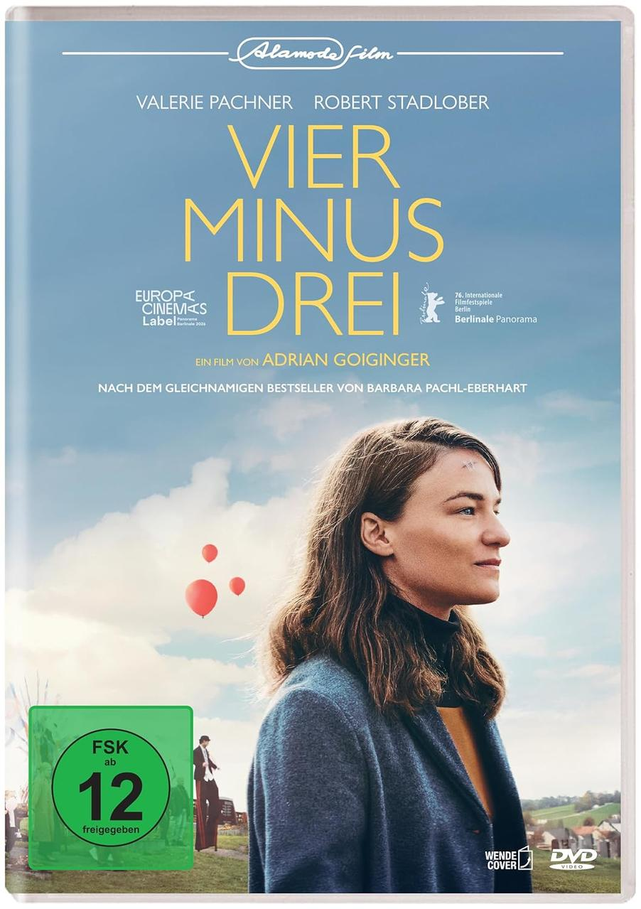 Filmplakat: Frau blickt nach rechts, rote Ballons steigen auf. FSK 12.
