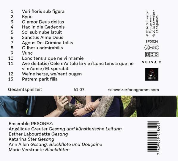 Album-Cover mit Titelliste, Spielzeit 61:07, und Ensemble-Informationen.