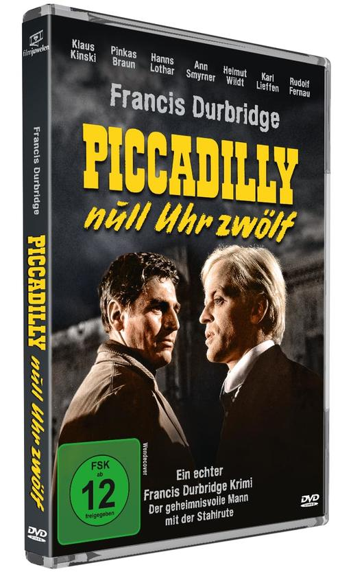DVD-Cover mit zwei Männern, Francis Durbridge Piccadilly, FSK 12.