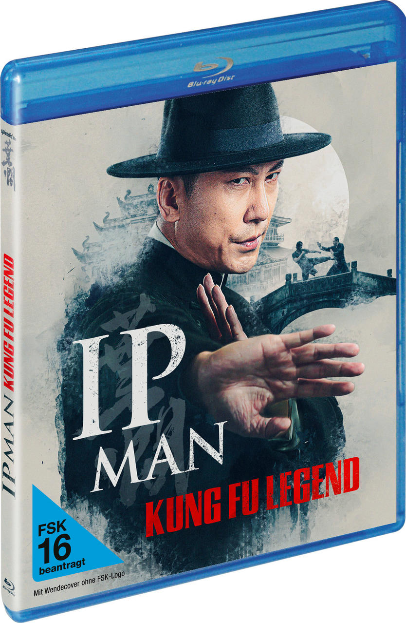 Blu-ray Hülle von IP MAN KUNG FU LEGEND mit Donnie Yen in Kampfpose.