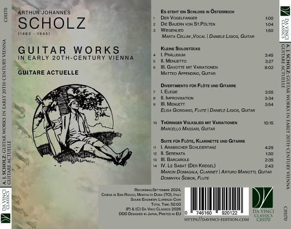 CD-Cover mit Komponistennamen, Albumtitel und Werkverzeichnis.