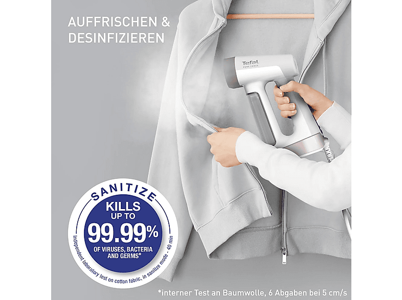 Tefal DT8720 Pure Force Steamer (1800 Watt, 180 ml Wassertank, Pink Metal) — Foto 2 von 5