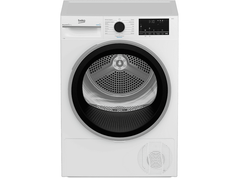 ASCIUGATRICE BEKO BT3103IS_IT A pompa di calore, 10 kg, profondità 67 cm, 64 dB(A), BIANCO, Classe C