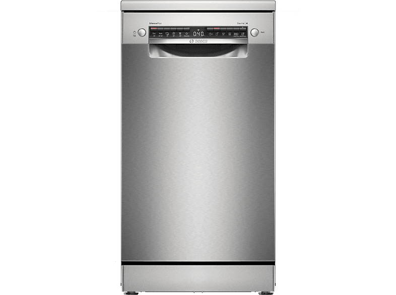 Lavavajillas - Bosch SPS4HMI13E, 10 servicios, 6 programas, 45 cm, SilentPowerDrive, Home connect, Extra secado, Acero antihuellas